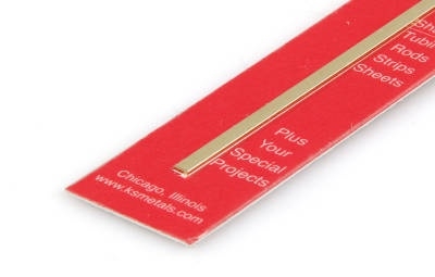 K&S 815026 (F-1-4) 1/32 x 1/8 STRIP (1x8)  5520658