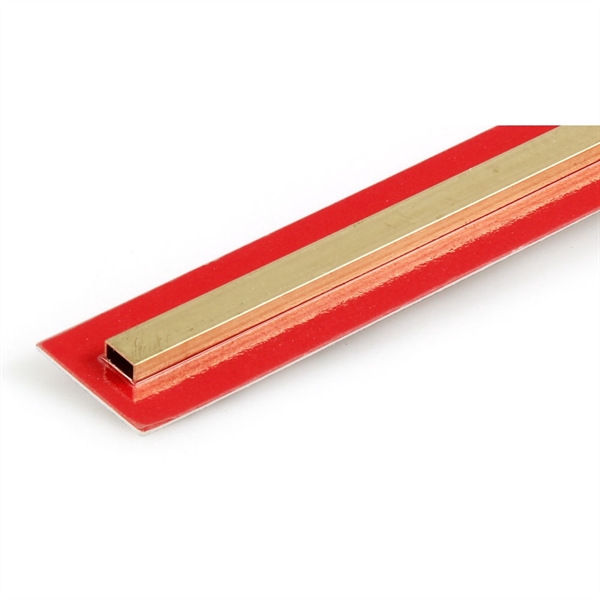 5/32x5/16x12in Rectangle Brass Tube, .014 Wall