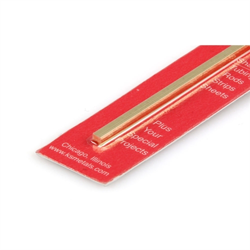 18x12in Square Bar Brass