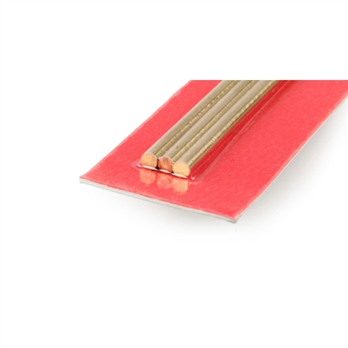3x300mm Round Brass Rod 3pcs
