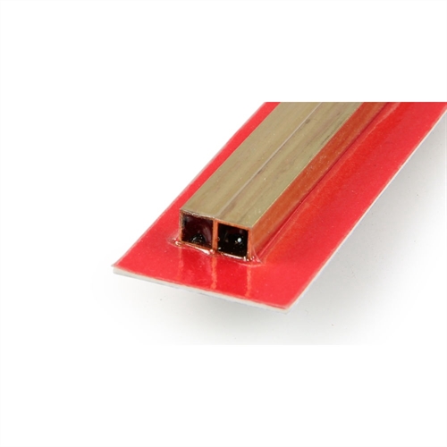 6x300mm Square Brass Tube 45mm Wall