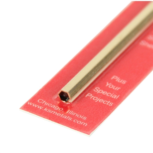 316x12in Hexagonal Brass Tube