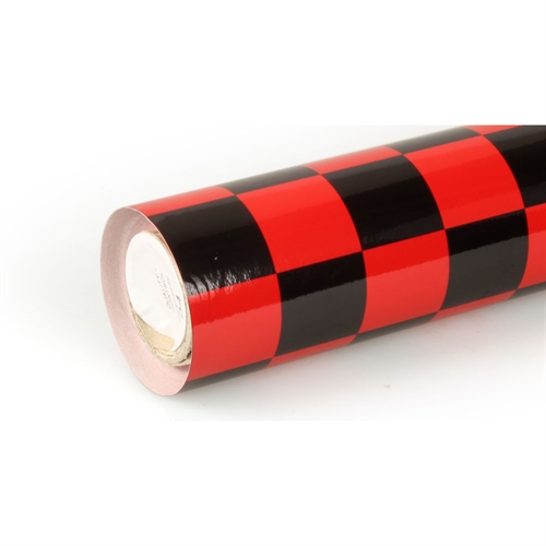 10m Oracover Fun-3 Large Chequered Red/Black