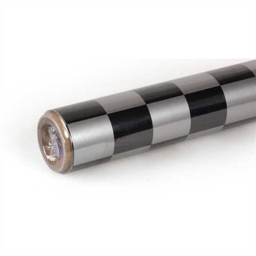 2m Oracover Fun-3 Large Chequered Silver/Black