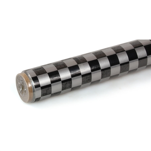 2m Oracover Fun-4 Small Chequered SilverBlack