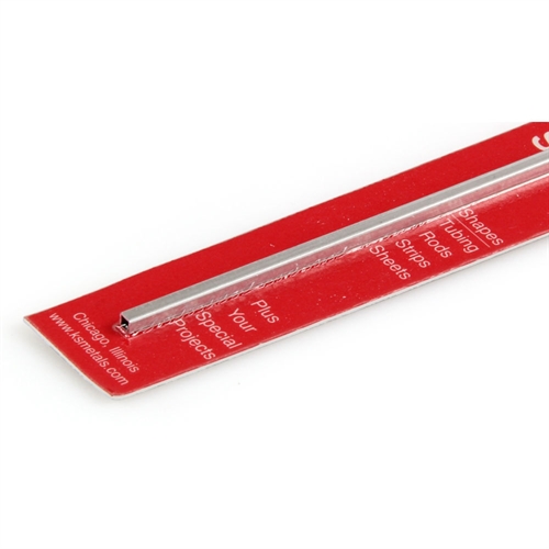 1/8x12in Square Aluminium Tube .014 Wall