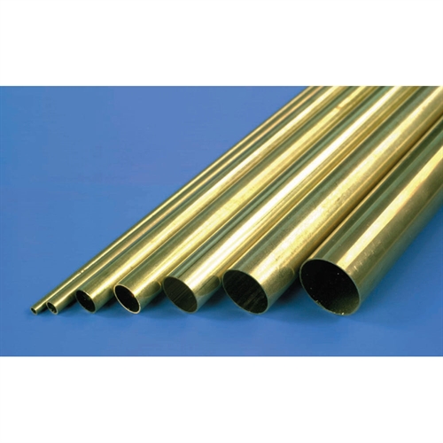 3/8in 36in Round Brass Tube, .014in Wall