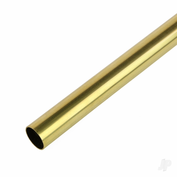 6mm 1m Round Brass Tube, .45in Wall  (Bulk Pack of 4 Items)