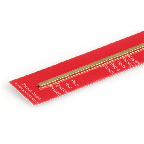 1/8x1/16x12in (C-4-2) C-Channel Brass