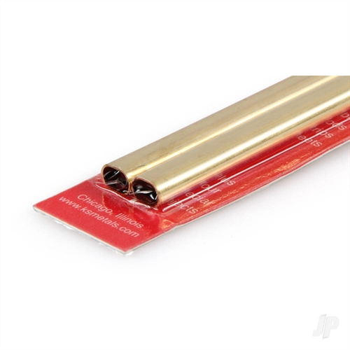 Large Brass Oval Tube  2 pcs