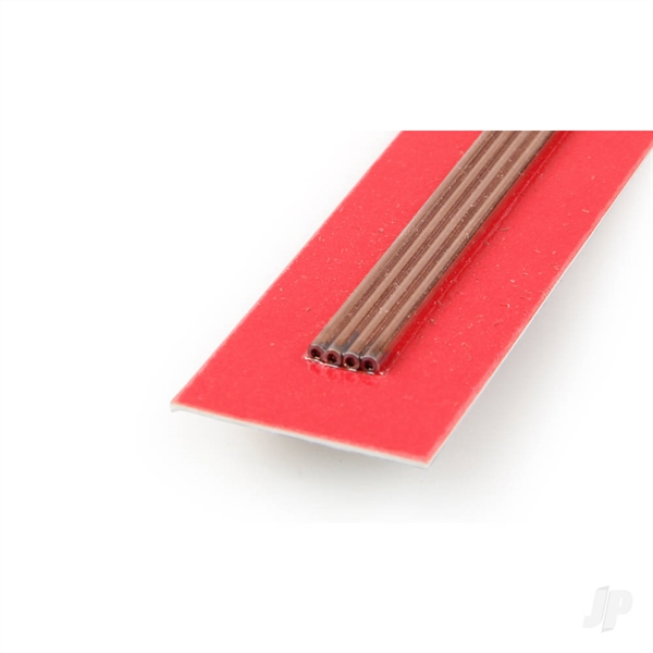 2mm 1m Round Copper Tube, .36mm Wall  (Bulk Pack of 5 Items)