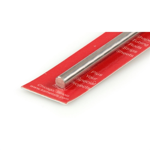 1/4x12in Round Stainless Steel Rod