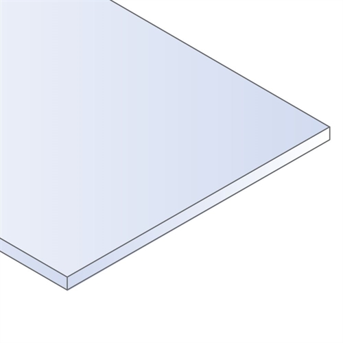 [9107] 8"" x 21"" White Sheet .080"" Thick (2 sheets per pack)