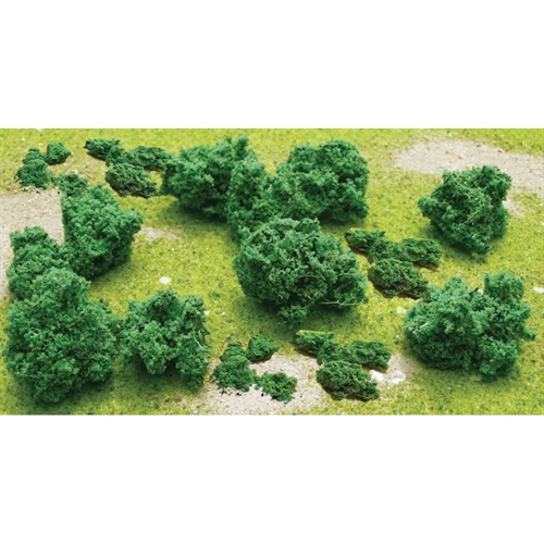 Foliage Clumps Bushes, 1/2in to 1in, (55 per pack)
