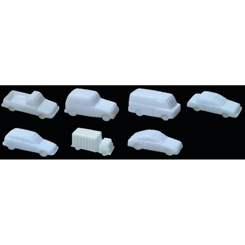Mixed Styles, White, 1/8in=1'-0in 1:100, (7 per pack)