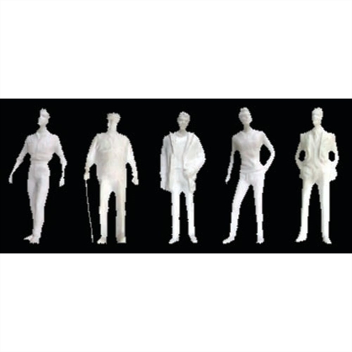 97117 Male Figures, 1/8" (1/100), White (10 per pack)
