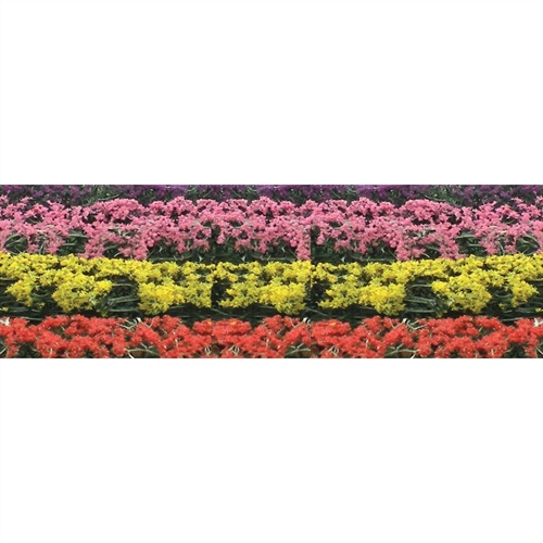 95509 Flower Hedges, 5"" x 3/8"" x 5/8"", HO-Scale, (8 per pack)