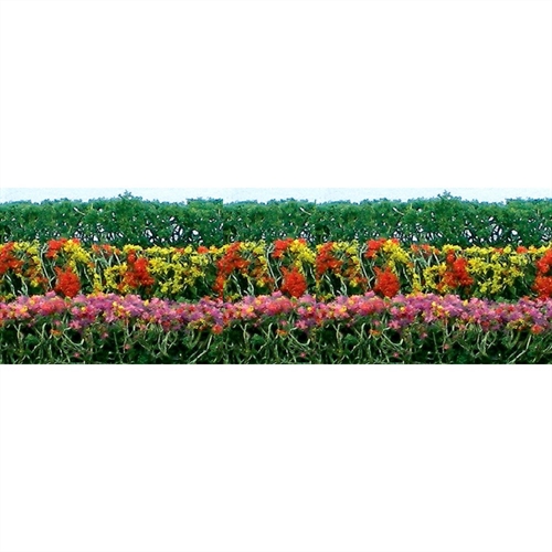 95510 Flower Hedges, 5"" x 3/8"" x 5/8"", HO-Scale, (8 per pack)