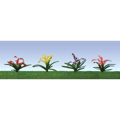 95548 Flower Plants Assorted, 3/8"", HO-Scale, (30 per pack)