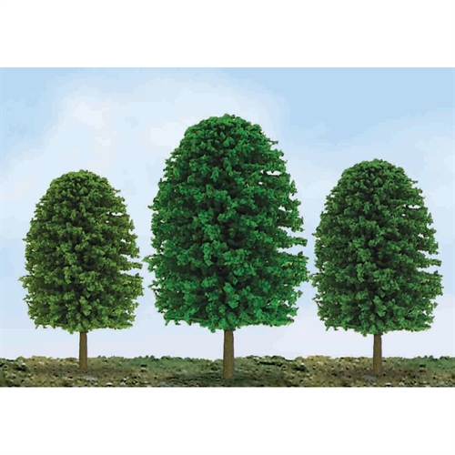 Scenic Tree, 1in to 2in, Z-Scale, (55 per pack)