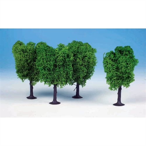 1020 3 Lichen Elm Trees 12cm (Light Green)
