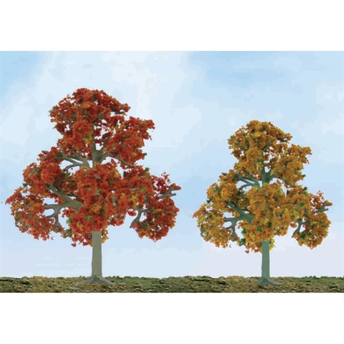 92111 Scenic Fall Deciduous, 3.5" to 4", HO-Scale, (4 per pack)