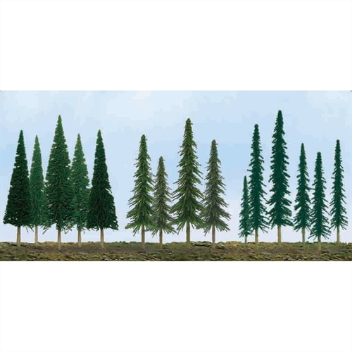 92118 Pine Conifer Spruce, 2.5"" to 6"", N to HO-Scale, (90 per pack)