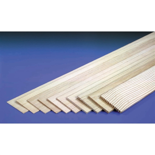 3/16in 36x3in Sheet Spruce