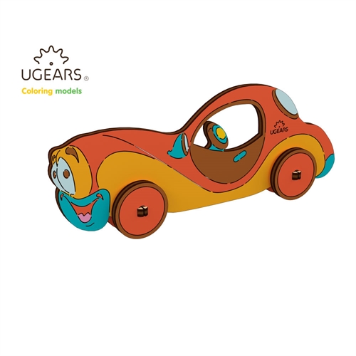 3D Colouring Puzzle Car