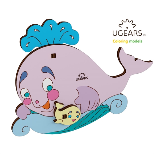 3D Colouring Puzzle Whale