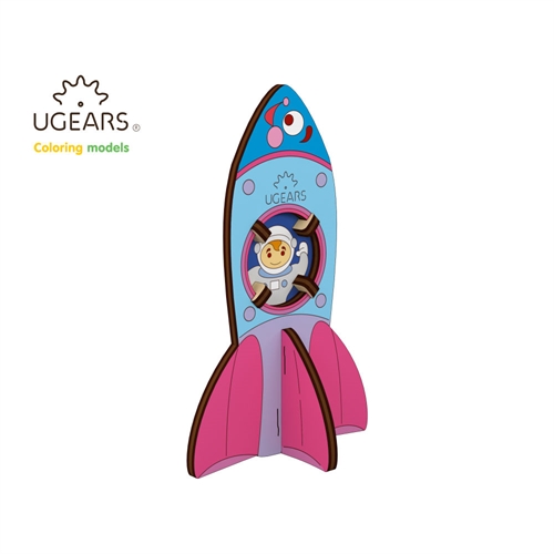 3D Colouring Puzzle Rocket