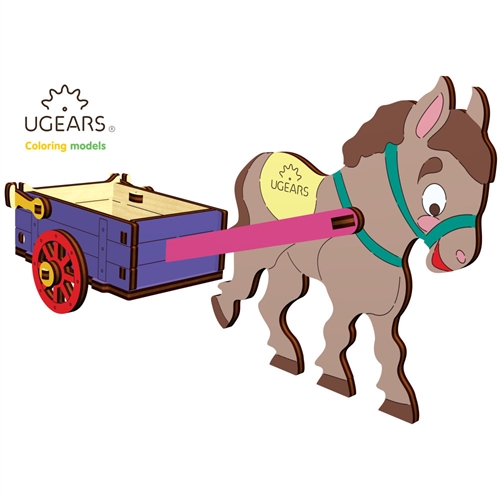 3D Colouring Puzzle Donkey