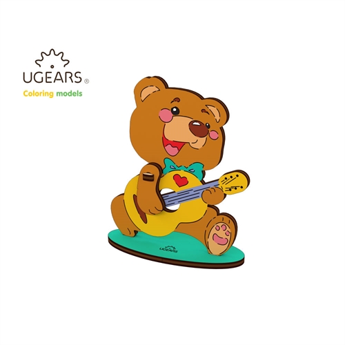 3D Colouring Puzzle Bear-cub