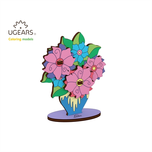 3D Colouring Puzzle Bouquet