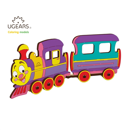 3D Colouring Puzzle Locomotive