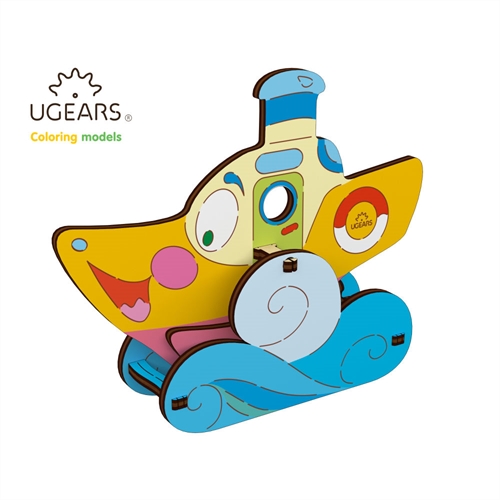 3D Colouring Puzzle Steamboat