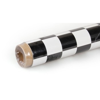 2m Oracover Fun-3 Large Chequered White/Black
