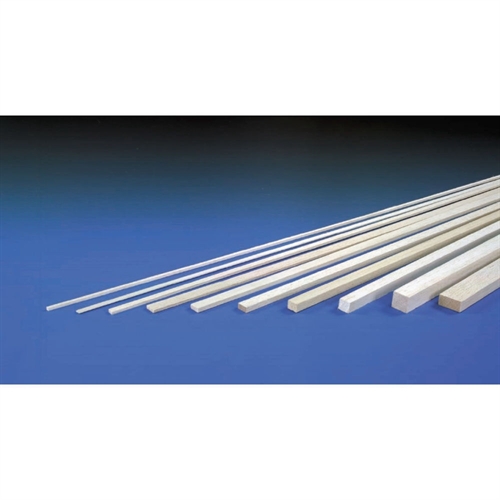 1/4in 36in Square Strip Balsa