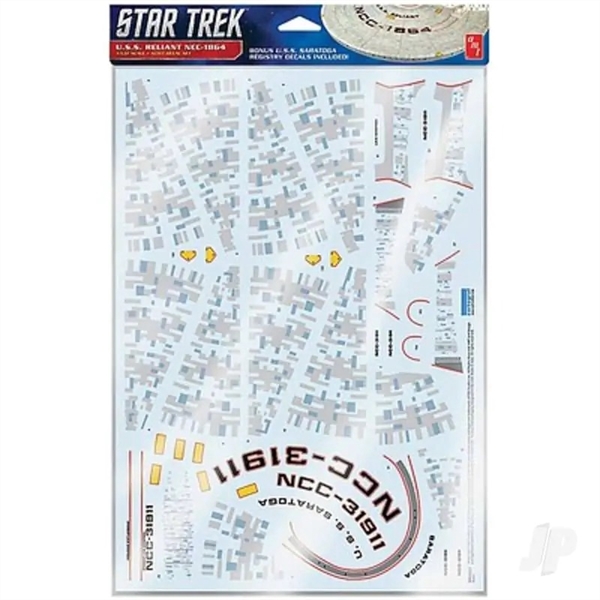 Star Trek U.S.S. Reliant Aztec Decals (Upgrades to kit AMT1036)
