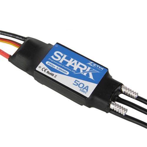 Shark Marine 50A BEC ESC (2-6 LiPo) (Water-cooled)