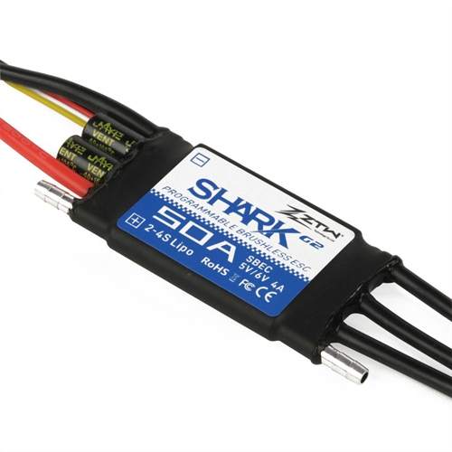 Shark 50A SBEC ESC G2 2-4 Cells Water-cooled