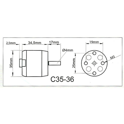 ROXXY BL Outrunner (C35-36-05)