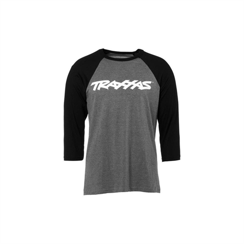 Traxx Raglan Shirt Grey  Black XXL
