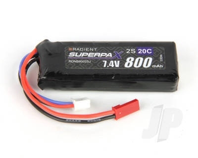 LiPo 2S 800mAh 7.4V 20C JST