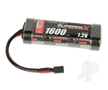 NiMH 7.2V 1600mAh 2/3A Stick, Deans (HCT)