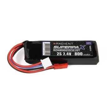 LiPo 2S 800mAh 7.4V 30C JST