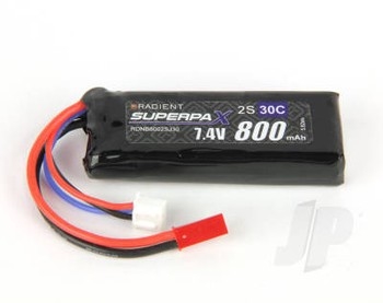 LiPo 2S 800mAh 7.4V 30C JST