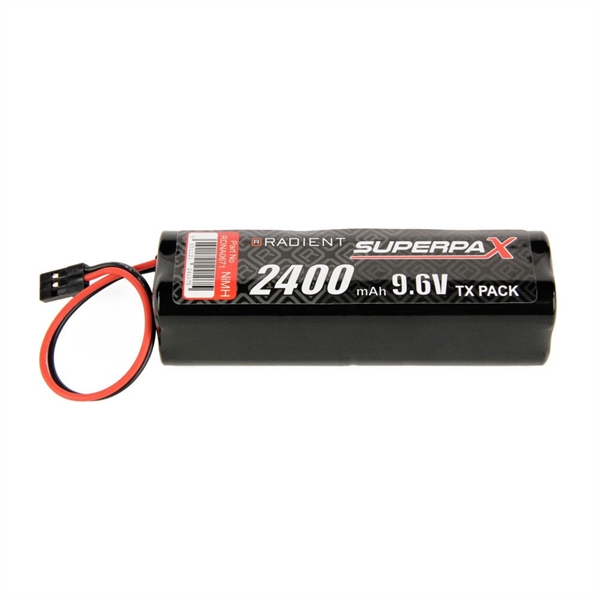 NiMH 9.6V 2400mAh AA Square, Tx, JR