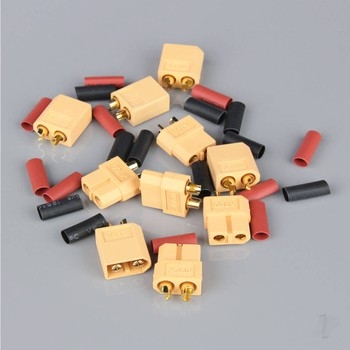 XT60 Pairs including Heat Shrink (5pcs)