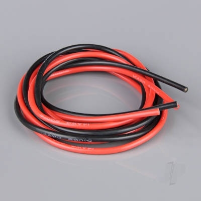 Silicone Wire, 14AWG, 680 Strand, 4ft / 1.2m Red-Black